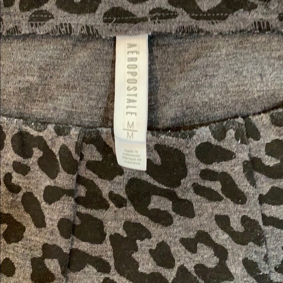 Aeropostale Black Cheetah Print Mini Skirt  Size M - Picture 2 of 6